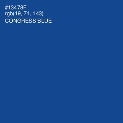 #13478F - Congress Blue Color Image