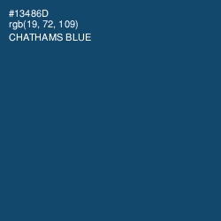 #13486D - Chathams Blue Color Image
