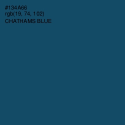 #134A66 - Chathams Blue Color Image