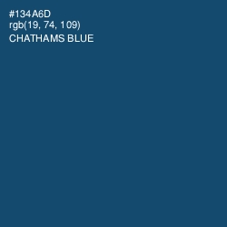 #134A6D - Chathams Blue Color Image