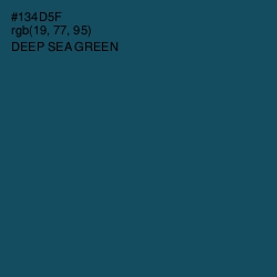 #134D5F - Deep Sea Green Color Image