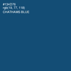 #134D76 - Chathams Blue Color Image