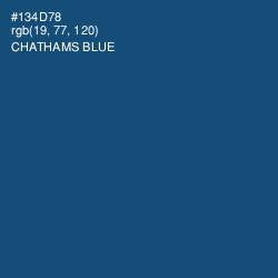 #134D78 - Chathams Blue Color Image