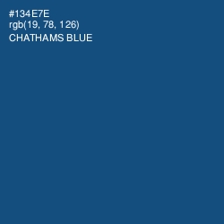 #134E7E - Chathams Blue Color Image