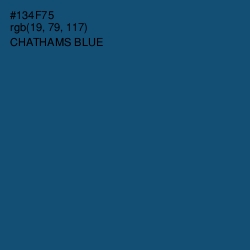 #134F75 - Chathams Blue Color Image