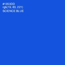 #1353DD - Science Blue Color Image