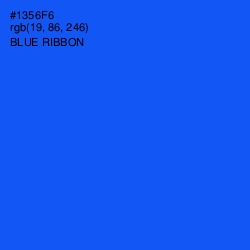 #1356F6 - Blue Ribbon Color Image