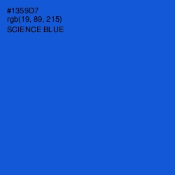 #1359D7 - Science Blue Color Image