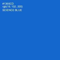 #1366CD - Science Blue Color Image
