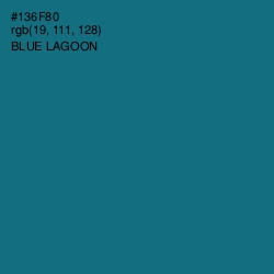 #136F80 - Blue Lagoon Color Image