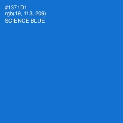 #1371D1 - Science Blue Color Image