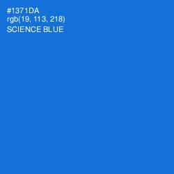 #1371DA - Science Blue Color Image