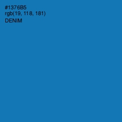 #1376B5 - Denim Color Image