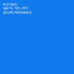 #137AED - Azure Radiance Color Image