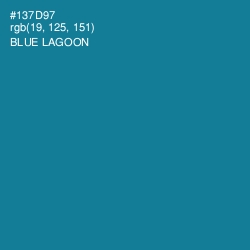 #137D97 - Blue Lagoon Color Image