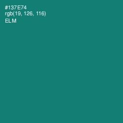 #137E74 - Elm Color Image