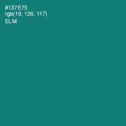 #137E75 - Elm Color Image