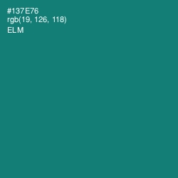#137E76 - Elm Color Image