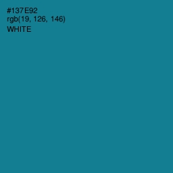 #137E92 - Blue Lagoon Color Image