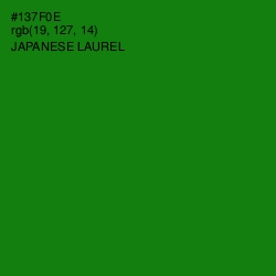 #137F0E - Japanese Laurel Color Image