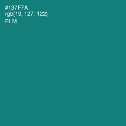 #137F7A - Elm Color Image