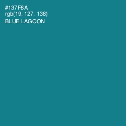 #137F8A - Blue Lagoon Color Image