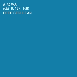 #137FA8 - Deep Cerulean Color Image
