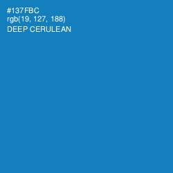 #137FBC - Deep Cerulean Color Image
