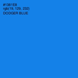 #1381E8 - Dodger Blue Color Image