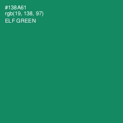 #138A61 - Elf Green Color Image