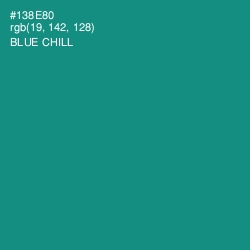 #138E80 - Blue Chill Color Image
