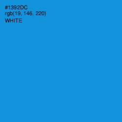 #1392DC - Pacific Blue Color Image