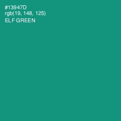 #13947D - Elf Green Color Image