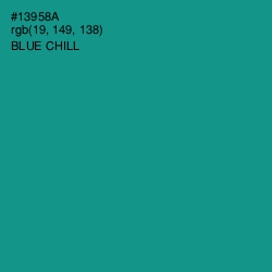 #13958A - Blue Chill Color Image