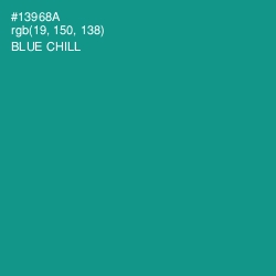 #13968A - Blue Chill Color Image