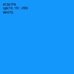 #1397FA - Dodger Blue Color Image