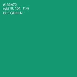 #139A72 - Elf Green Color Image
