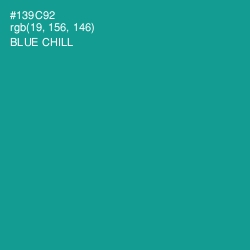 #139C92 - Blue Chill Color Image
