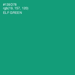#139D78 - Elf Green Color Image