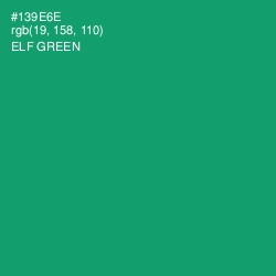 #139E6E - Elf Green Color Image