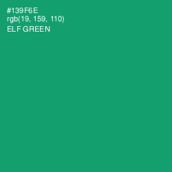 #139F6E - Elf Green Color Image