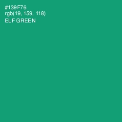 #139F76 - Elf Green Color Image