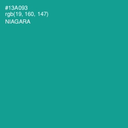 #13A093 - Niagara Color Image