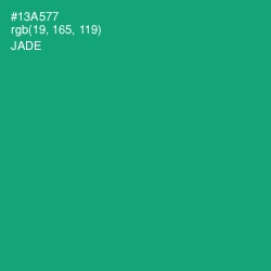 #13A577 - Jade Color Image
