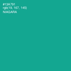#13A791 - Niagara Color Image