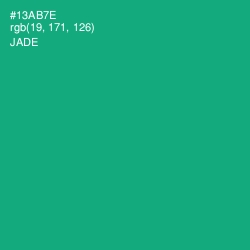 #13AB7E - Jade Color Image