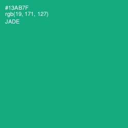 #13AB7F - Jade Color Image