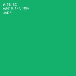 #13B16C - Jade Color Image