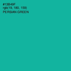 #13B49F - Persian Green Color Image