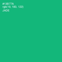 #13B77A - Jade Color Image